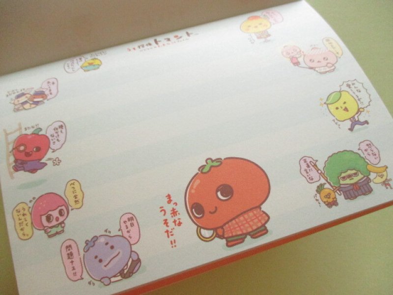 Photo2: Kawaii Cute Large Memo Pad うそ探偵 Tomanto San-x *まっ赤なうそだ!トマトのようにね! (MH28901)