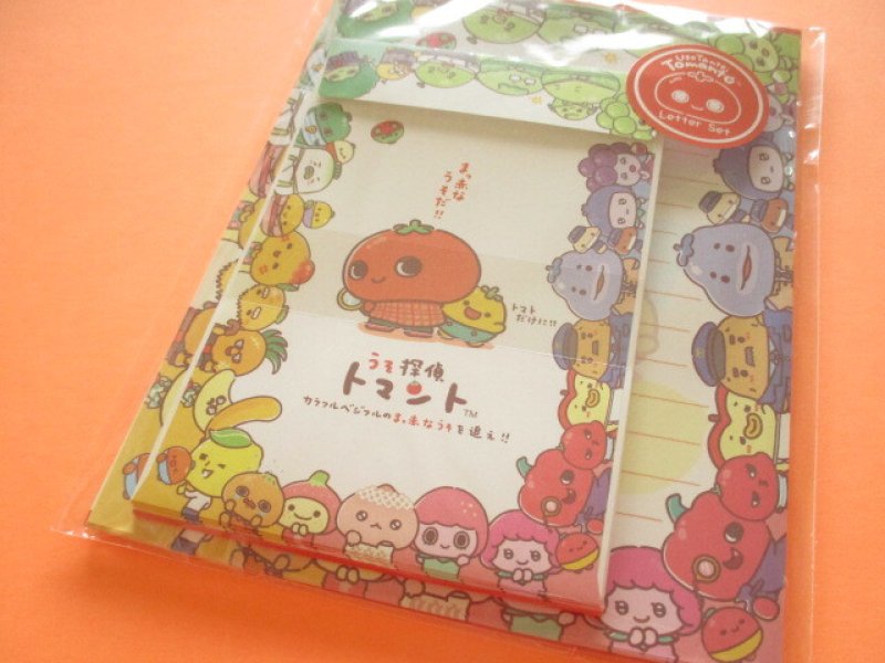 Photo1: Kawaii Cute Regular Letter Set うそ探偵 Tomanto San-x *まっ赤なうそだ！トマトのようにね！(LH84701) (1)