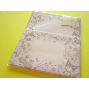 Photo: Kawaii Cute Letter Set Kuromi  × たけい みき Miki Takei Clothes Pin *Black Swan (LS-84050)