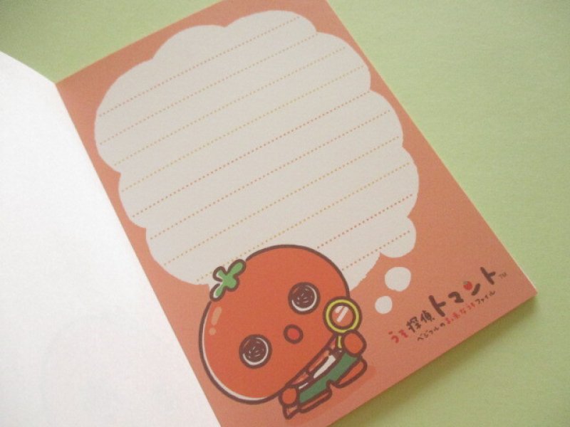 Photo3: Kawaii Cute Large Memo Pad うそ探偵 Tomanto San-x *まっ赤なうそだ!トマトのようにね! (MH28901)