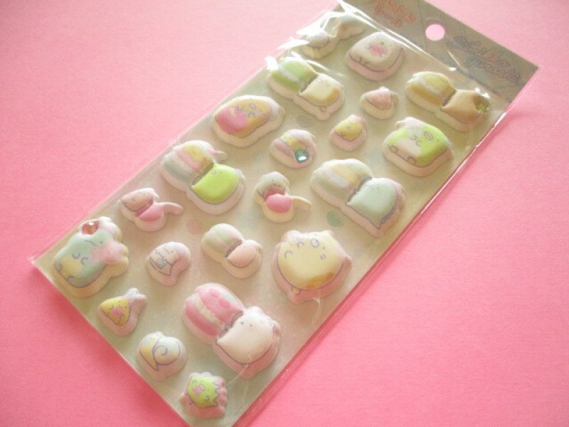 Photo1: Kawaii Cute Funi Funi Puffy Stickers Sheet San-x *Sumikkogurashi (SE69804) (1)