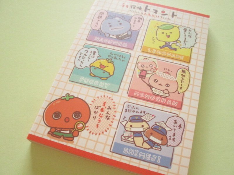 Photo1: Kawaii Cute Large Memo Pad うそ探偵 Tomanto San-x *まっ赤なうそだ！トマトのようにね！ (MH28902) (1)