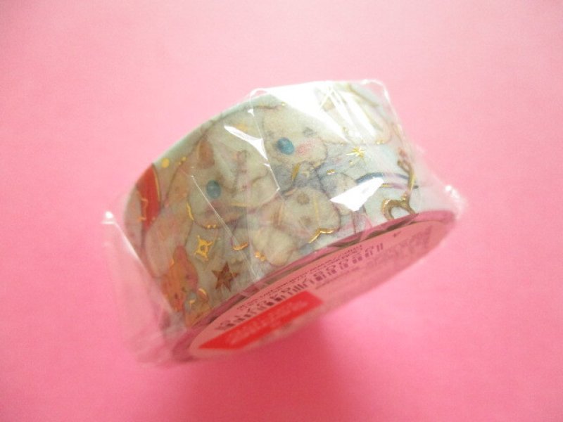 Photo1: Kawaii Cute Masking Tape Sticker Cinnamoroll × たけい みき Miki Takei Clothes Pin *Marine (MT-84071)