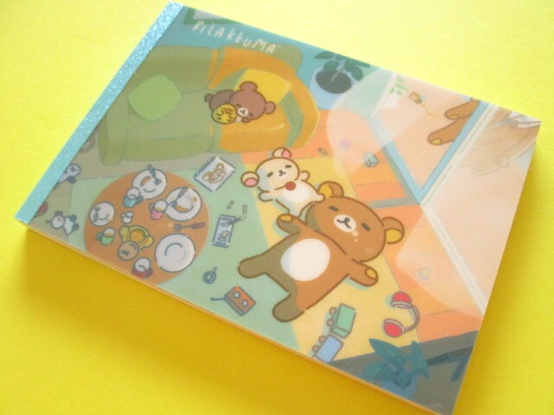 Photo1: Kawaii Cute Large Memo Pad Rilakkuma San-x *stay with me (MH28001) (1)