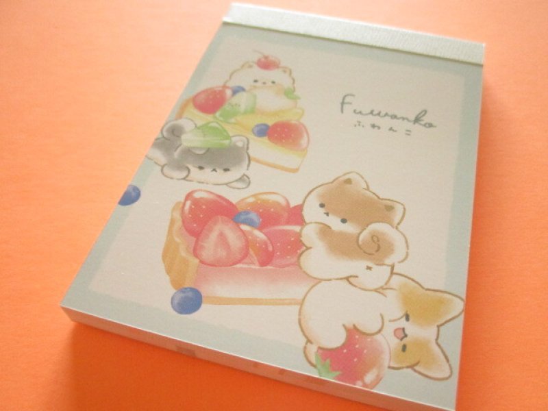 Photo1: Kawaii Cute Mini Memo Pad Fuwanko Crux *Fruit Tart (134806) (1)