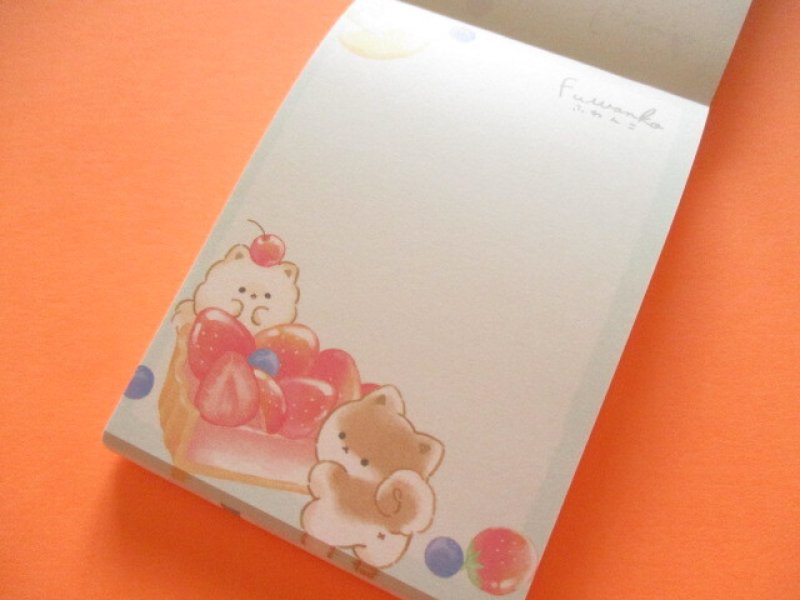Photo1: Kawaii Cute Mini Memo Pad Fuwanko Crux *Fruit Tart (134806)