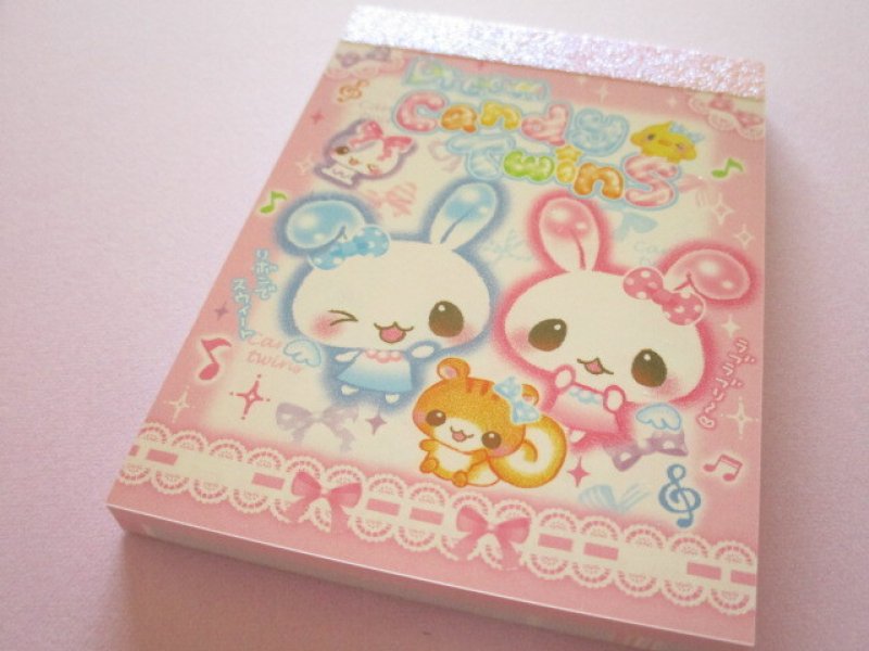 Photo1: Kawaii Cute Petit Memo Pad Candy Twins Q-LiA *Pink (00117) (1)