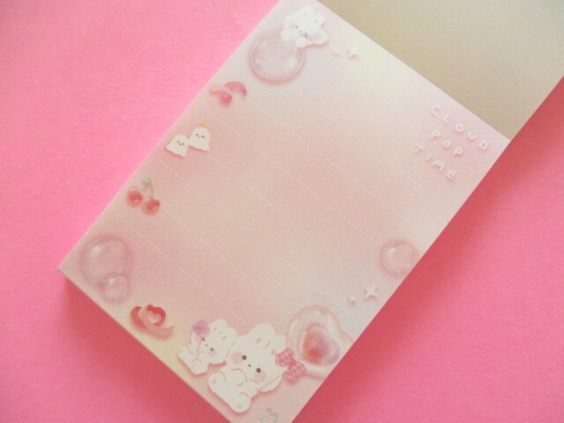 Photo1: Kawaii Cute Petit Memo Pad Q-LiA *Cloud Pop Time (00094)