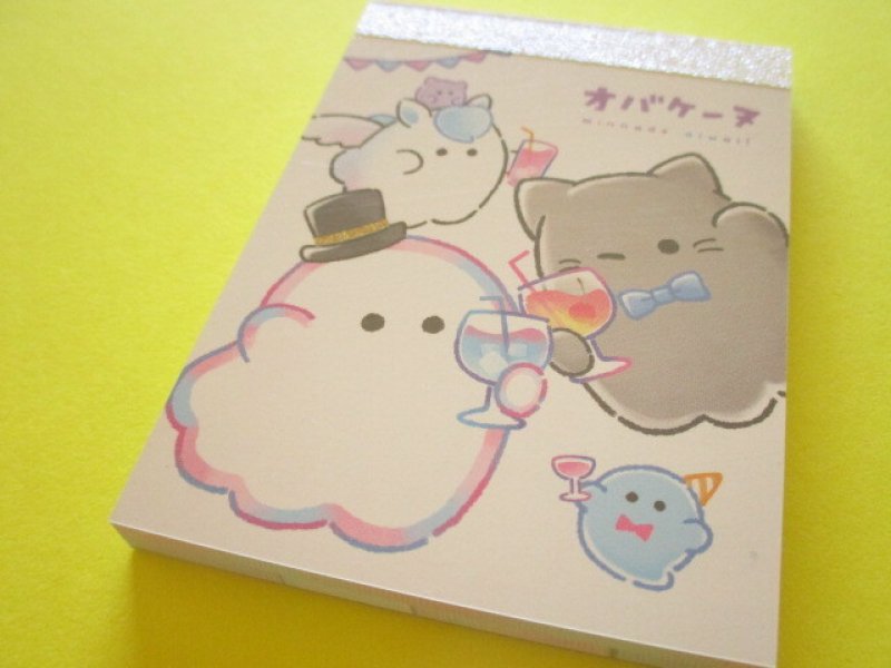 Photo1: Kawaii Cute Mini Memo Pad Obakenu Crux *Celebration (135830) (1)
