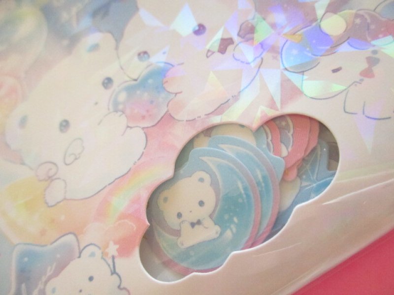 Photo1: Kawaii Cute Sticker Flakes Sack Q-LiA *My Sparkle (01111)