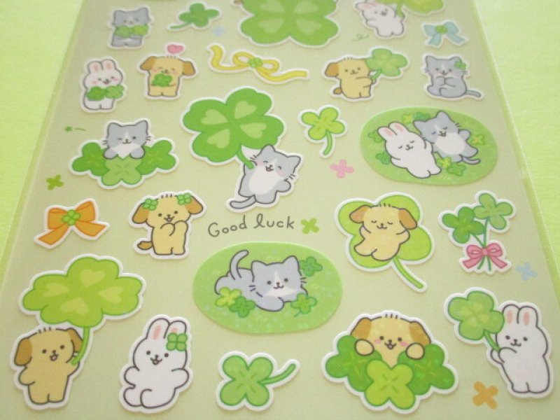 Photo2: Kawaii Cute Stickers Sheet Gaia *Clover World (466837-1)