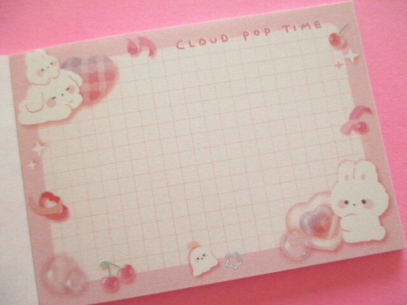 Photo2: Kawaii Cute Petit Memo Pad Q-LiA *Cloud Pop Time (00094)