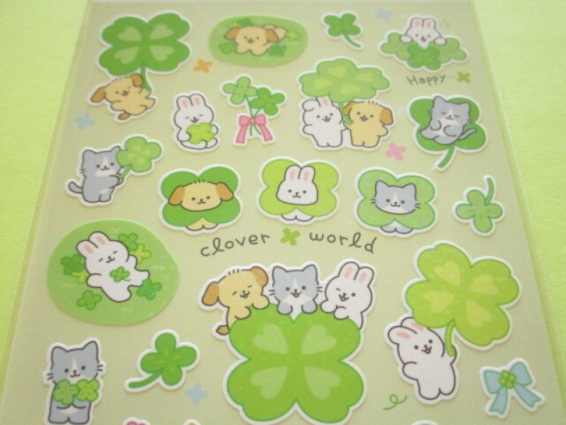 Photo1: Kawaii Cute Stickers Sheet Gaia *Clover World (466837-1)