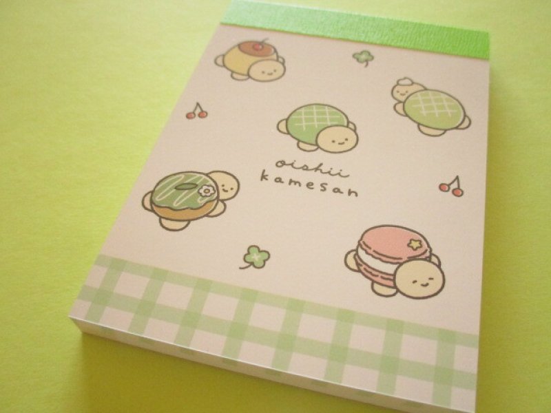 Photo1: Kawaii Cute Mini Memo Pad Oishii Kamesan Crux *チラシ (135811) (1)