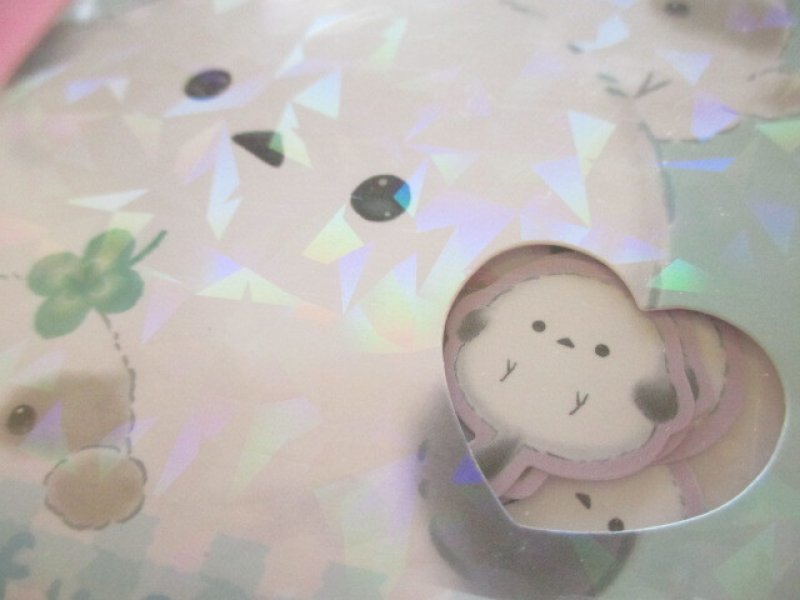 Photo1: Kawaii Cute Sticker Flakes Sack Q-LiA *Mofucororin/ Enaga (01105)