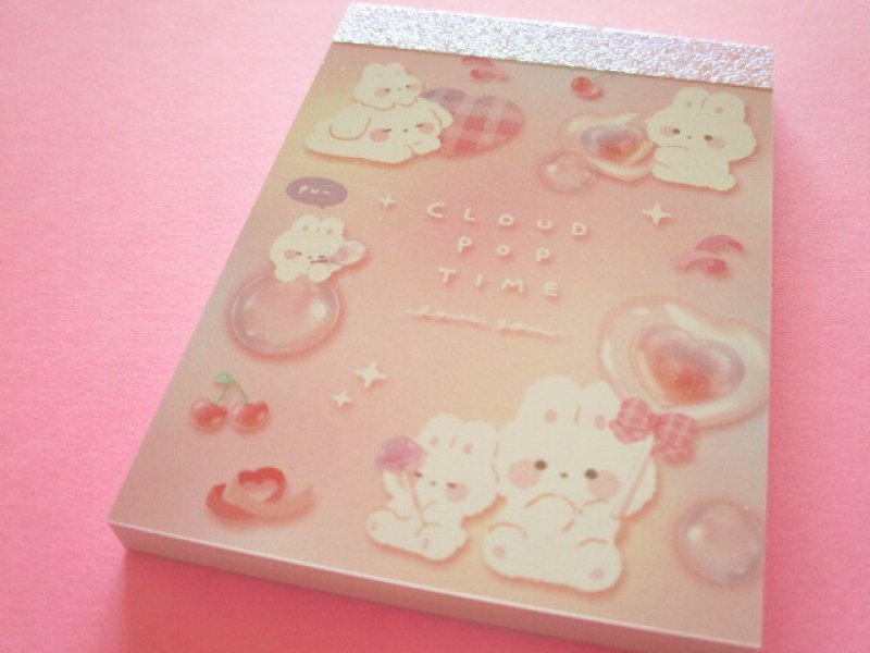 Photo1: Kawaii Cute Petit Memo Pad Q-LiA *Cloud Pop Time (00094) (1)