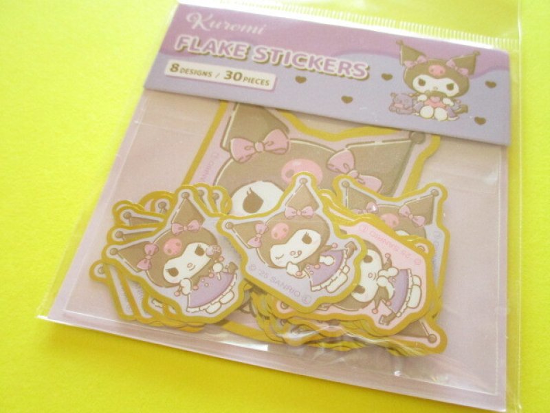 Photo1: Kawaii Cute Sticker Flakes Sack Sanrio *Kuromi  (415952) (1)