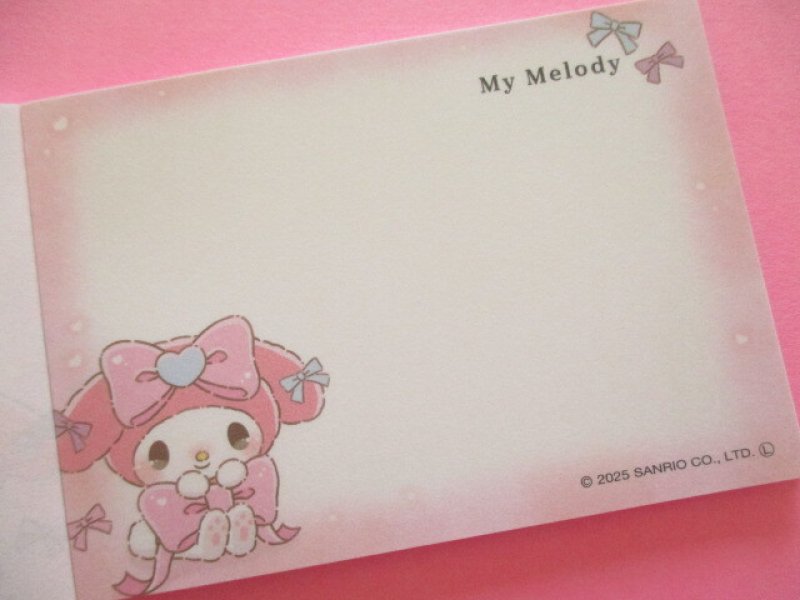 Photo2: Kawaii Cute Mini Memo Pad My Melody Crux *るんるんリボン (135351)