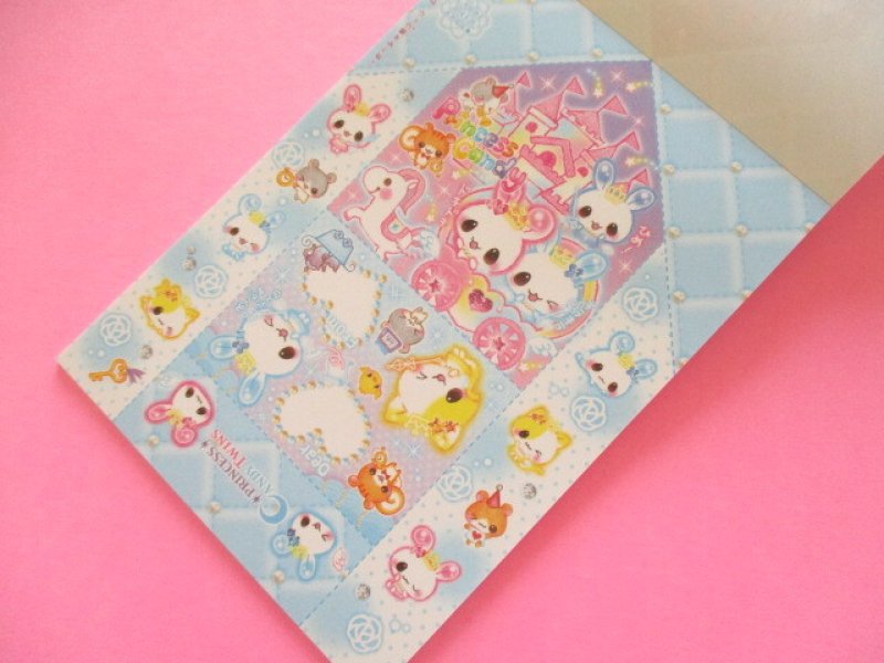 Photo3: Kawaii Cute V Large Memo Pad Candy Twins Q-LiA *Princess Candy (00114)
