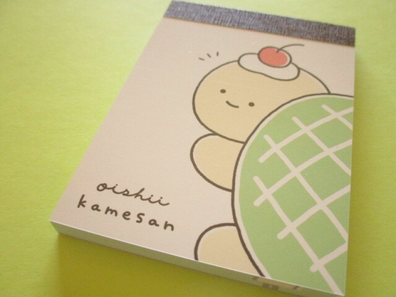 Photo1: Kawaii Cute Mini Memo Pad Oishii Kamesan Crux *Up (135810) (1)