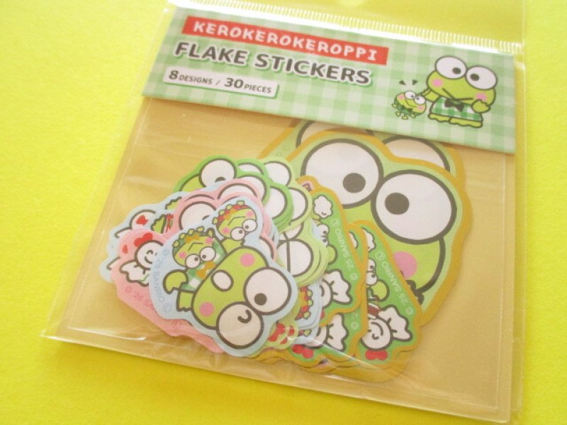 Photo1: Kawaii Cute Sticker Flakes Sack Sanrio *Kerokerokeroppi (416003) (1)