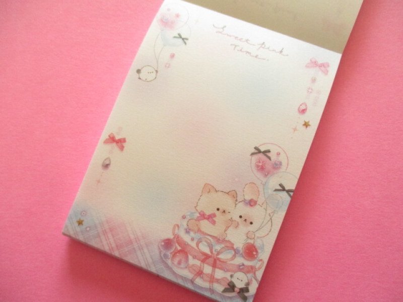 Photo1: Kawaii Cute Petit Memo Pad Q-LiA *Sweet Pink Time (00134)