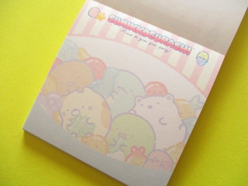 Photo3: Kawaii Cute Square Memo Pad Sumikkogurashi San-x *Gummy Gummy Party (MH30102)