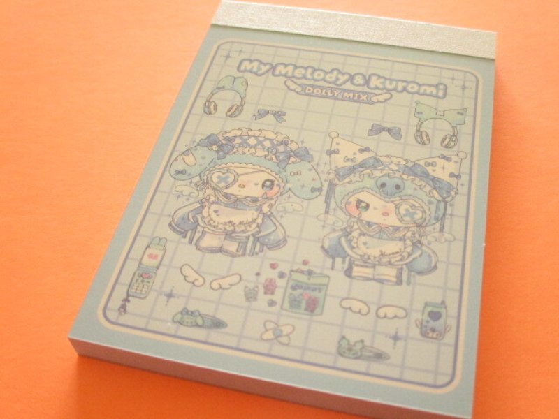 Photo1: Kawaii Cute Mini Memo Pad My Melody & Kuromi  Sanrio *Dolly Mix (134719) (1)