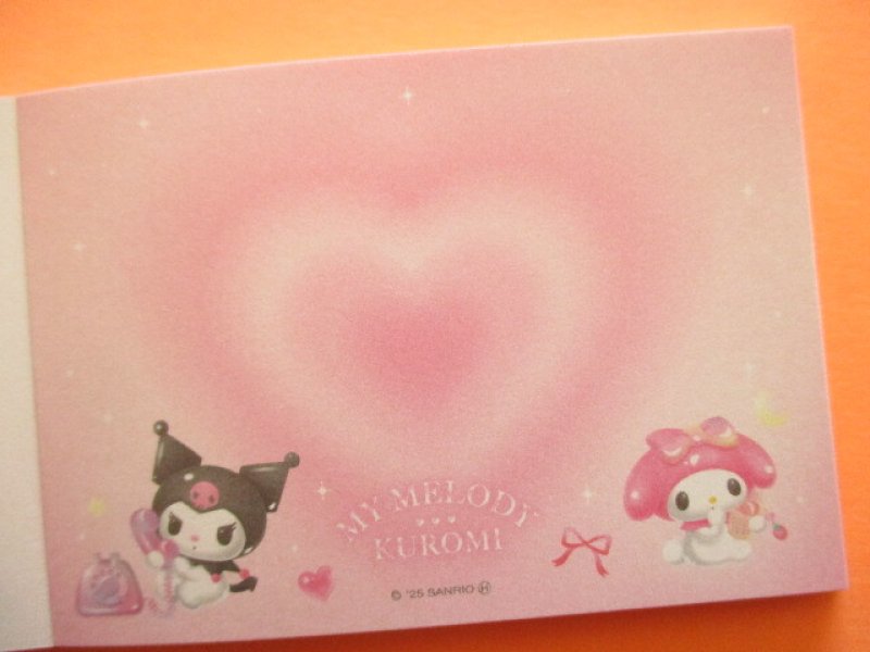 Photo2: Kawaii Cute Mini Memo Pad Sanrio Characters Sun-Star *My Melody & Kuromi Dream (S2851830)