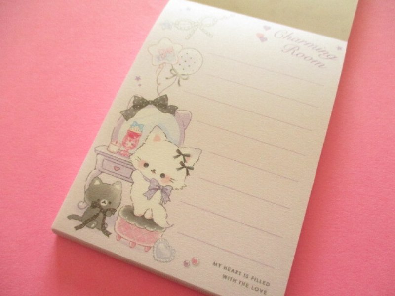 Photo1: Kawaii Cute Petit Memo Pad Charming Room Q-LiA *Chaton (04462)