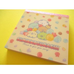 Photo: Kawaii Cute Square Memo Pad Sumikkogurashi San-x *Gummy Gummy Party (MH30102)