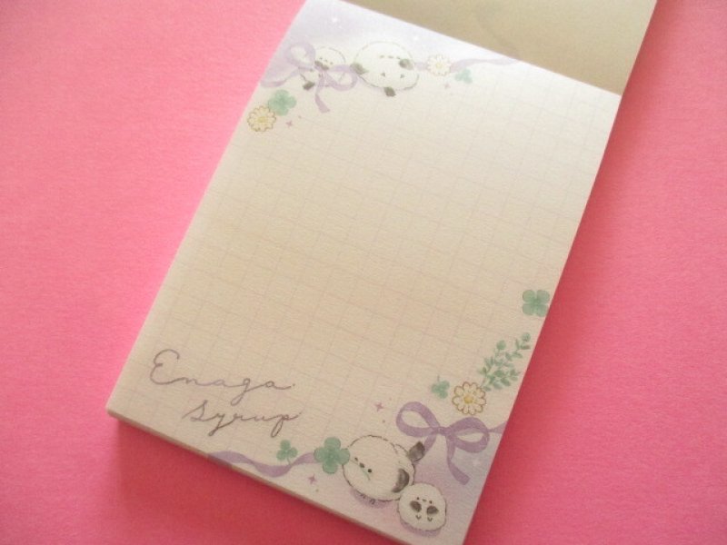 Photo1: Kawaii Cute Petit Memo Pad Q-LiA *エナガシロップ/ Ribbon (00135)