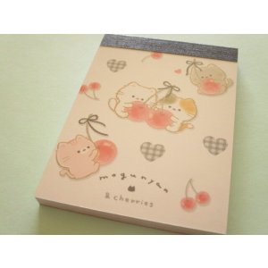 Photo: Kawaii Cute Mini Memo Pad Mogu♡nyan Kamio Japan *Cherries (229678)