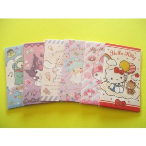 Photo: 6 packs Kawaii Cute Mini Envelopes Pochibukuro Sanrio Characters Set (018892-25)