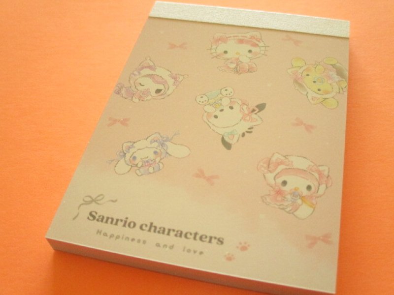 Photo1: Kawaii Cute Mini Memo Pad Sanrio Characters Crux *Ribbon (135691） (1)