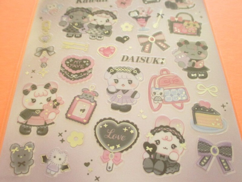 Photo2: Kawaii Cute Topping Lab Stickers Sheet Gaia *やみかわ (466842-1)