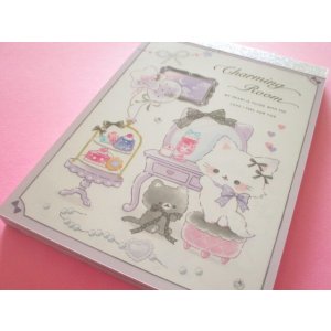 Photo: Kawaii Cute V Large Memo Pad Charming Room Q-LiA *Chaton (04459)
