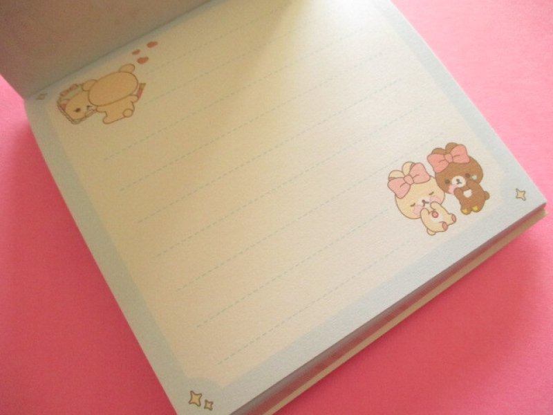 Photo2: Kawaii Cute Square Memo Pad Rilakkuma San-x *Makeup Rilakkuma (MH30001)