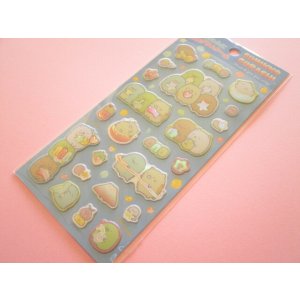 Photo: Kawaii Cute Funi Funi Hologram Stickers Sheet Sumikkogurashi San-x *Gummy Gummy Party (SE70901)