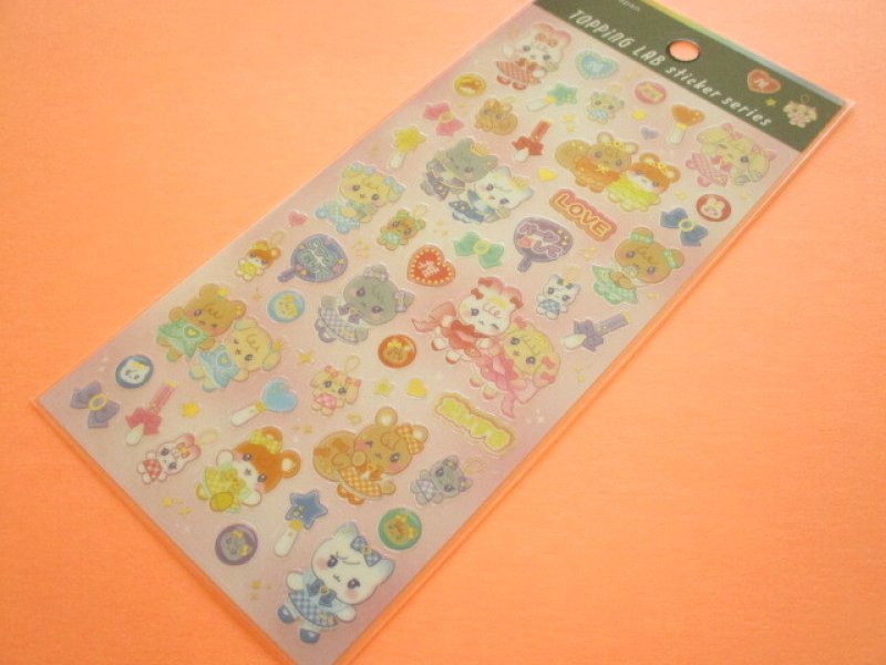 Photo1: Kawaii Cute Topping Lab Stickers Sheet Gaia *Idol (466842-2) (1)