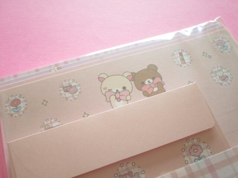 Photo1: Kawaii Cute Regular Letter Set Rilakkuma San-x *Makeup Rilakkuma (LH85101)