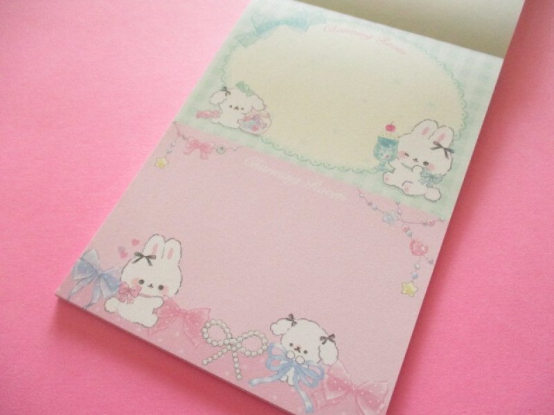 Photo3: Kawaii Cute V Large Memo Pad Charming Room Q-LiA *Lapin (04458)