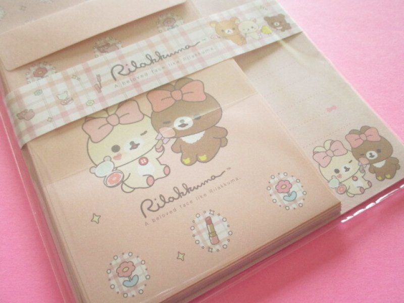 Photo2: Kawaii Cute Regular Letter Set Rilakkuma San-x *Makeup Rilakkuma (LH85101)
