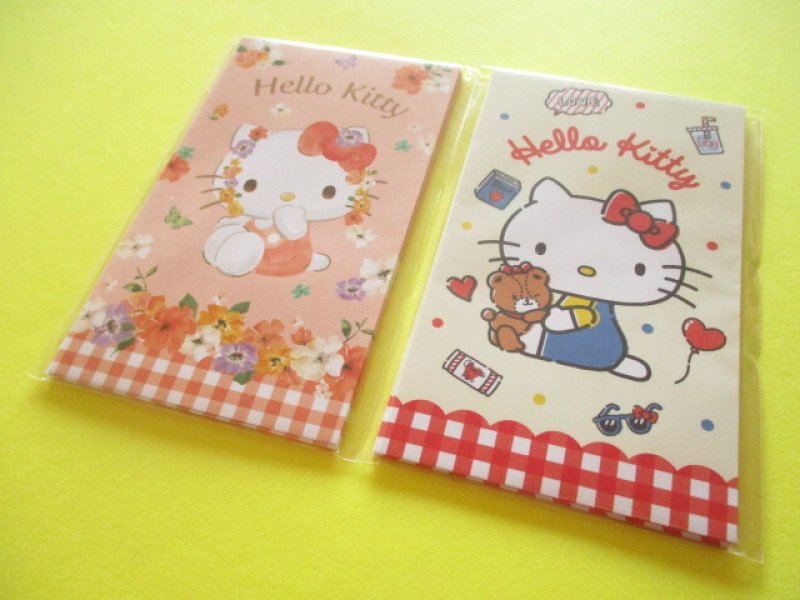 Photo1: 2 packs Kawaii Cute Mini Envelopes Pochibukuro Hello Kitty Set (019035) (1)