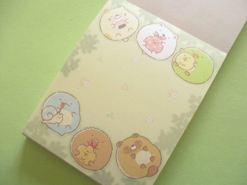 Photo1: Kawaii Cute Mini Memo Pad Sumikkogurashi San-x *たぬきのまんまるレストラン (MH30401-1)