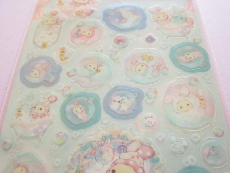 Photo1: Kawaii Cute Stickers Sheet Sentimental Circus San-x *ぬくもり泡沫シャボンの夜に (SE71601)
