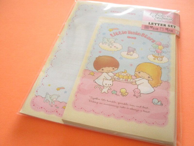 Photo1: Kawaii Cute Letter Set Little Twin Stars sun-star *Retro (S8908338) (1)