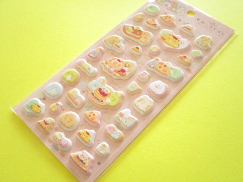 Photo1: Kawaii Cute Funi Funi Stickers Sheet Sumikkogurashi San-x *たぬきのまんまるレストラン (SE71202) (1)