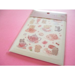 Photo: Kawaii Cute Masking Stick Seals Stickers Set Kyowa *Cherry blossom Sakura meguri Sweets (62-F52)