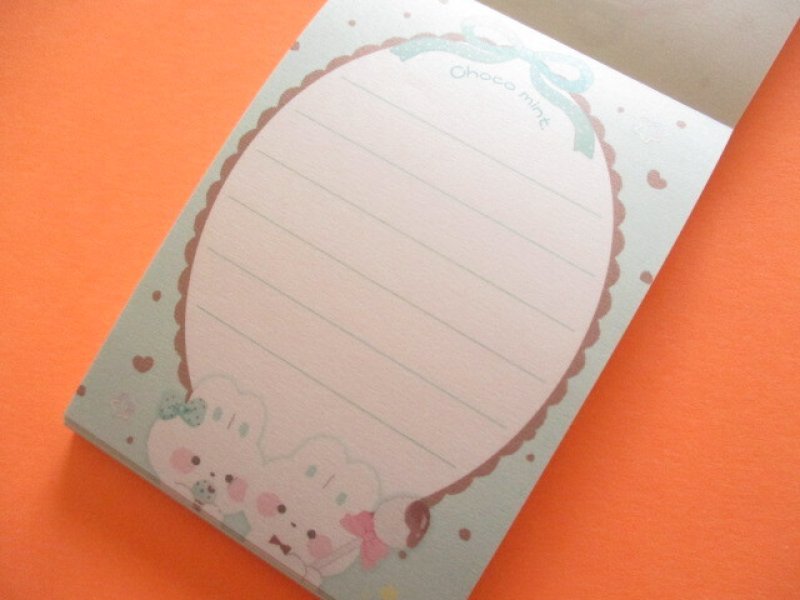Photo1: Kawaii Cute Petit Memo Pad Cloud Pop Time Q-LiA *Chocolate Mint (04623)